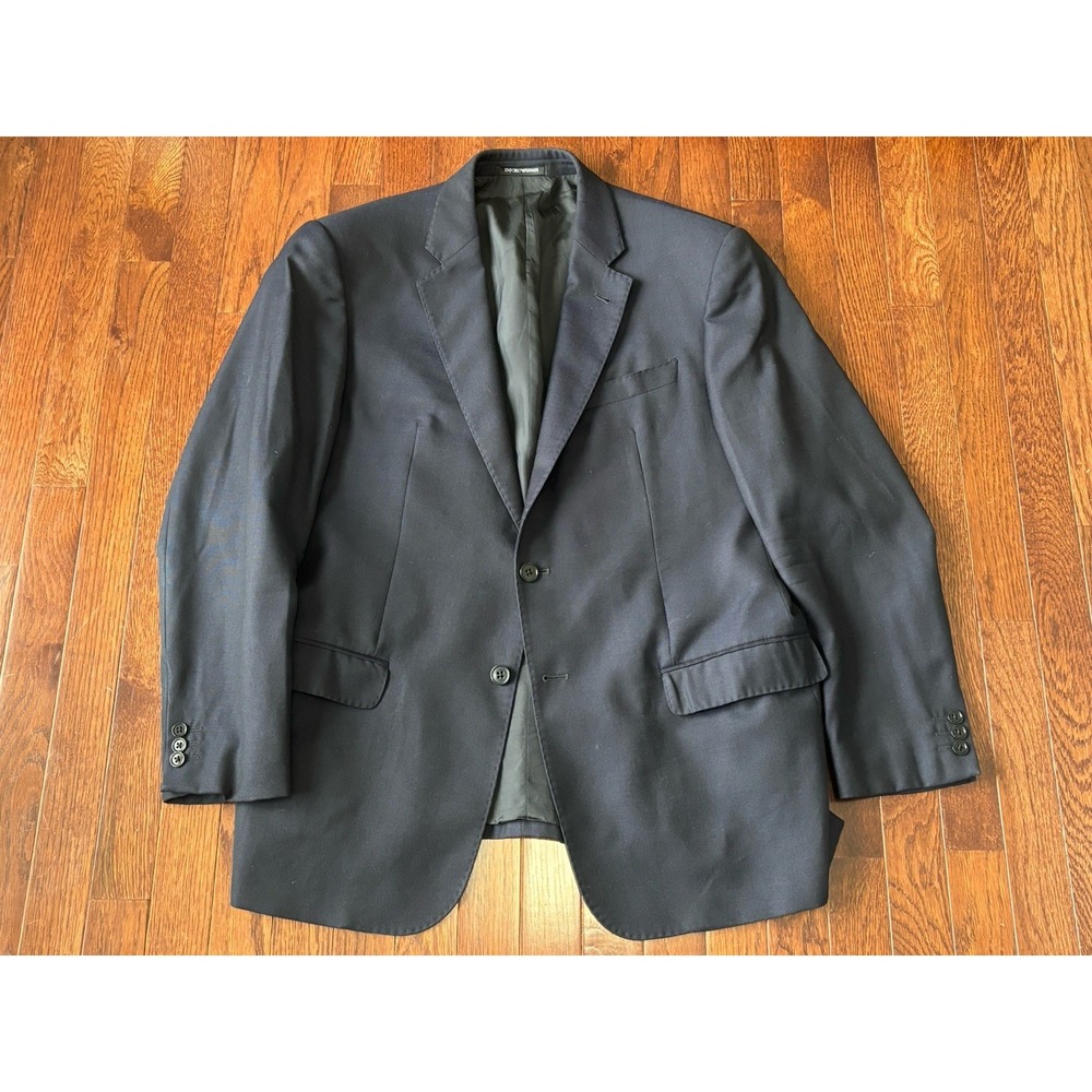 Emporio Armani G Line Super 130's Blazer Jacket Mens US 44 EU 54 Wool Sport Coat